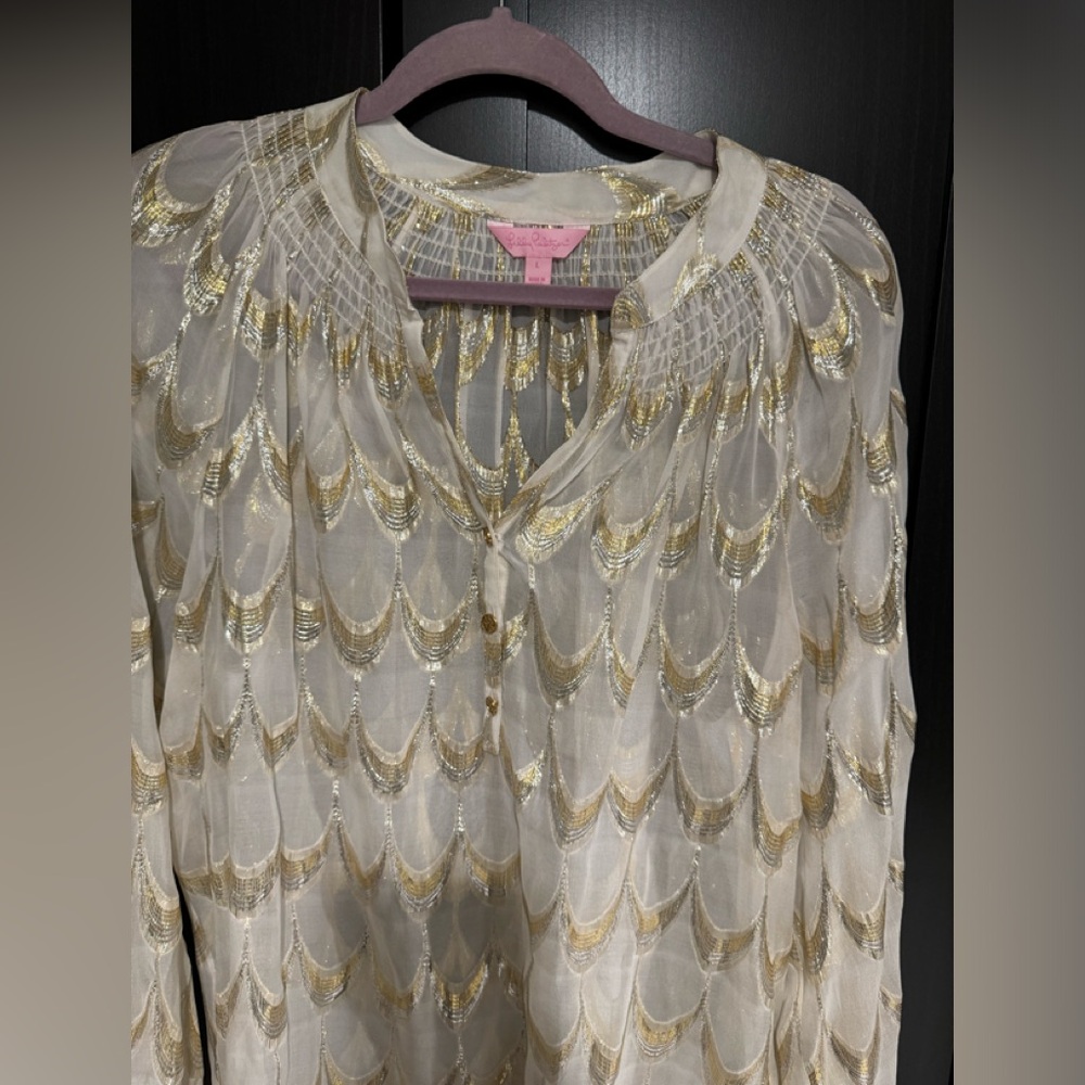 Iilly Pulitzer Elsa Blouse size L
